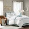 Harbor House   4-Piece Maya Bay Cotton Embroidered Comforter Set, Full, White